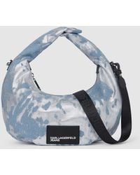 KL Jeans - High-Shine Denim Hobo Bag - Lyst