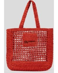 Karl Lagerfeld - Cabas En Raphia - Lyst