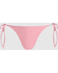 KARL LAGERFELD - Side-Tie Bikini Bottoms - Lyst