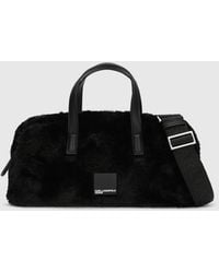 KL Jeans - Box Logo Furry Bowling Bag - Lyst