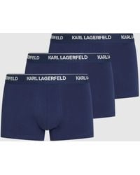 KARL LAGERFELD - Metallic Logo Trunks – 3 Pack - Lyst