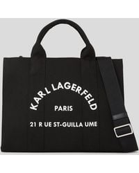 KARL LAGERFELD - Rue St-Guillaume Medium Square Tote Bag - Lyst