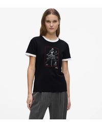 KARL LAGERFELD - Le Ballet Slim-Fit-T-Shirt, Damen, Größe - Lyst