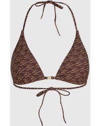 KARL LAGERFELD - Autograph Triangle Bikini Top - Lyst