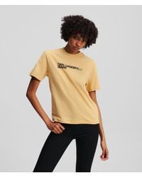 Karl Lagerfeld - T-Shirt Mit Logo, Frau, Größe: Xl - Lyst