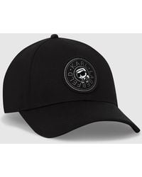 KARL LAGERFELD - Ikon Circle Patch Cap - Lyst