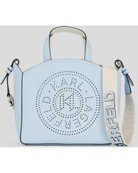 Karl Lagerfeld - K/circle Perforated Small Tote Bag - Lyst