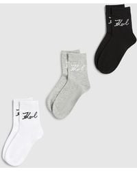 KARL LAGERFELD - Signature Socks – 3-Pack - Lyst