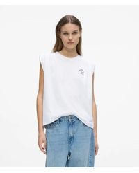 KARL LAGERFELD - Rue St-Guillaume Oversized Tank Top - Lyst
