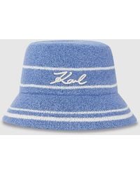 KARL LAGERFELD - Signature Knit Bucket Hat - Lyst