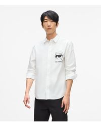 KARL LAGERFELD - Ikon Sketch Shirt - Lyst