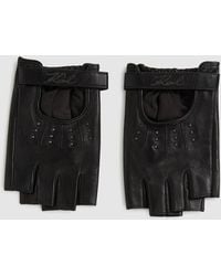 KARL LAGERFELD - K/Signature Fingerless Gloves - Lyst