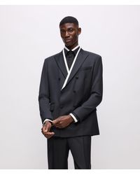 Karl Lagerfeld - Kl Studio Blazer Mit Kontrastierender Paspelierung - Lyst
