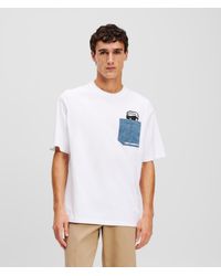 Karl Lagerfeld - Ikon Denim Pocket T-shirt - Lyst