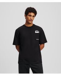 KARL LAGERFELD - Ikon Peek-A-Boo Pocket T-Shirt - Lyst