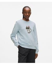 KARL LAGERFELD - Ikon Choupette Sweatshirt - Lyst