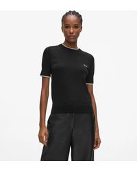 KARL LAGERFELD - Merino Wool T-Shirt - Lyst