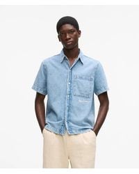 KL Jeans - Short-Sleeved Denim Shirt - Lyst