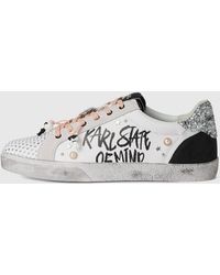 KL Jeans - Skool Sneakers Mit Nieten Und Karl-Zitat, Damen, Größe - Lyst
