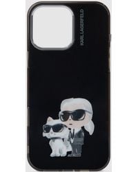 KARL LAGERFELD - Ikon Karl And Choupette Iphone 16 Pro Max Case - Lyst