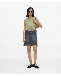 KL Jeans - Buckle-Detail Denim Mini Skirt - Lyst