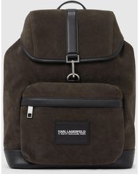 KARL LAGERFELD - Sac À Dos K/Traveller En Simili Daim, Homme, Taille - Lyst