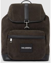 KARL LAGERFELD - K/Traveller Faux Suede Backpack - Lyst