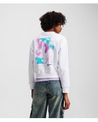Karl Lagerfeld - Floral-print Sweatshirt - Lyst