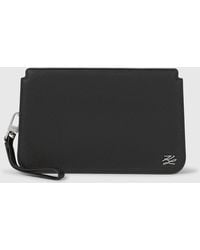 KARL LAGERFELD - K/Autograph Leather Pouch - Lyst