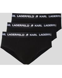 KARL LAGERFELD - Logo Briefs – 3-Pack - Lyst