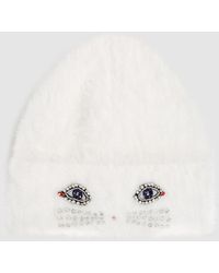 KARL LAGERFELD - Ikon Choupette Fluffy Beanie - Lyst