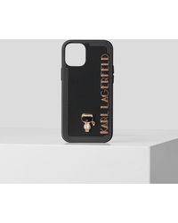 Karl Lagerfeld K/ikonik Karl Pin Case For Iphone 12 Mini - Black