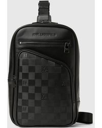 KARL LAGERFELD - Sac À Bandoulière Vertical À Motif Damier Monogram, Homme, Taille - Lyst