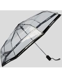 KARL LAGERFELD - Karl Logo Transparent Umbrella - Lyst