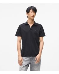 KARL LAGERFELD - Monogram Pin Polo Shirt - Lyst