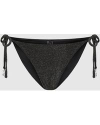 KARL LAGERFELD - Signature Tanga Bikini Bottoms - Lyst
