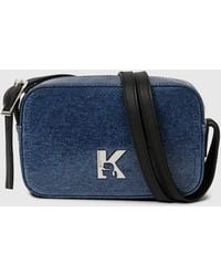 KL Jeans - K Logo Denim Camera Bag - Lyst