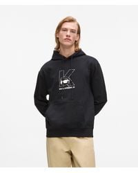 KARL LAGERFELD - Ikon K-Initial Hoodie - Lyst