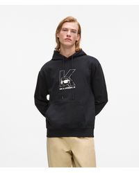 KARL LAGERFELD - Ikon K-Initial Hoodie - Lyst