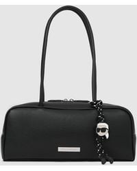 KARL LAGERFELD - Ikon Smooth Rectangular Bag - Lyst