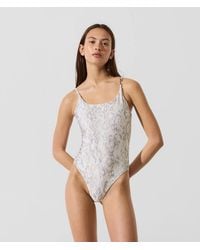 KARL LAGERFELD - Cheeky Swimsuit - Lyst