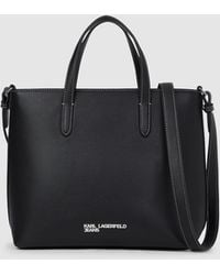 KL Jeans - Metal Logo Mini Tote Bag - Lyst