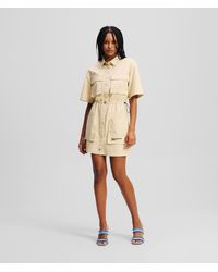Karl Lagerfeld - Utility-Hemdkleid, Frau, Größe - Lyst