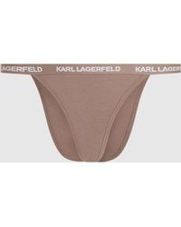 KARL LAGERFELD - Logo Brazilian Briefs – 3-Pack - Lyst