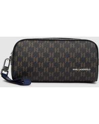 KARL LAGERFELD - K/Monogram Kanvas Wash Bag, Multicoloured - Lyst