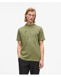 KARL LAGERFELD - T-Shirt Mit Farblich Abgestimmtem Karl-Print, Herren, Größe - Lyst