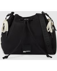 KL Jeans - Nylon Lace-Up Bucket Bag - Lyst