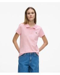 KARL LAGERFELD - Ikon Pique Polo - Lyst