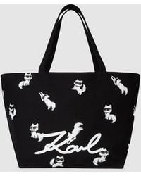 KARL LAGERFELD - Ikon Choupette Print Shopper - Lyst