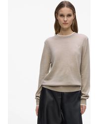 KARL LAGERFELD - Merino Wool Crewneck Sweater - Lyst